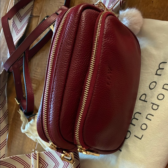 Pom Pom London Wine Crossbody Bag - Picture 5 of 13